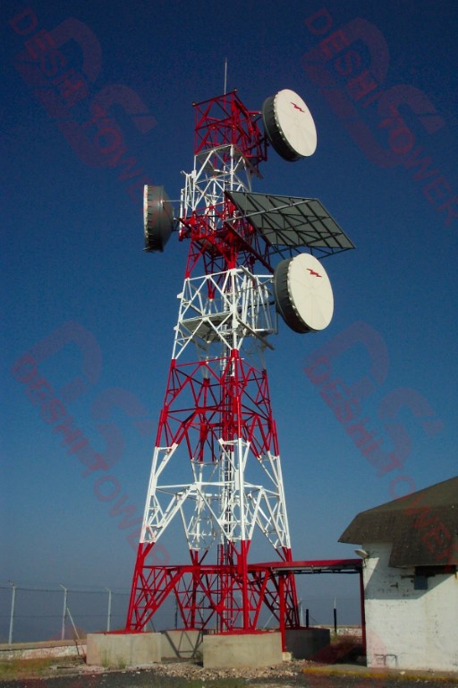 microwave dish tower